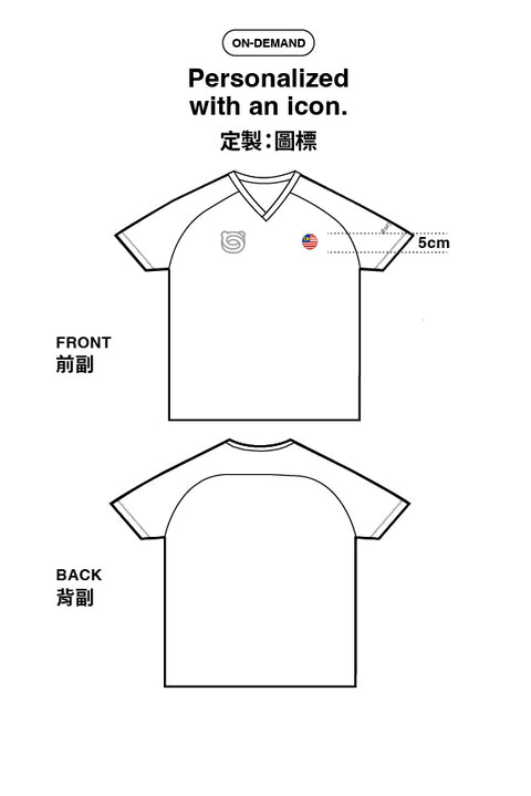 MOBIUSBEAR Raglan V-neck Tee