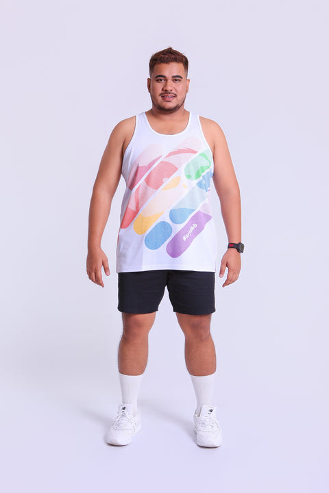 ABU DotMatrix PRIDE Tank in White