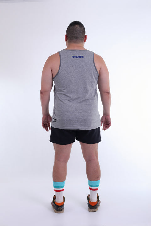 PDWR Cotton Tank in Gray Melange