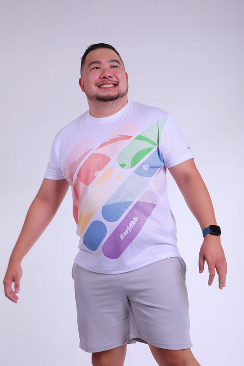ABU DotMatrix PRIDE Tee in White