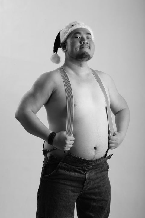 #arjdbb Santa Hat in Black is available from small to plus sizes - ARJD BRO BEARS