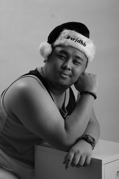 #arjdbb Santa Hat in Black is available from small to plus sizes - ARJD BRO BEARS