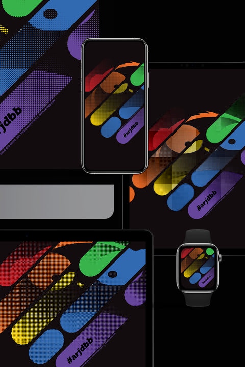 ABU DotMatrix Digital Wallpaper in Black