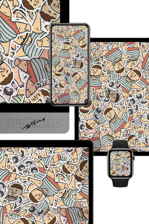 KUMAWILD by Tatsuo Digital Wallpaper C