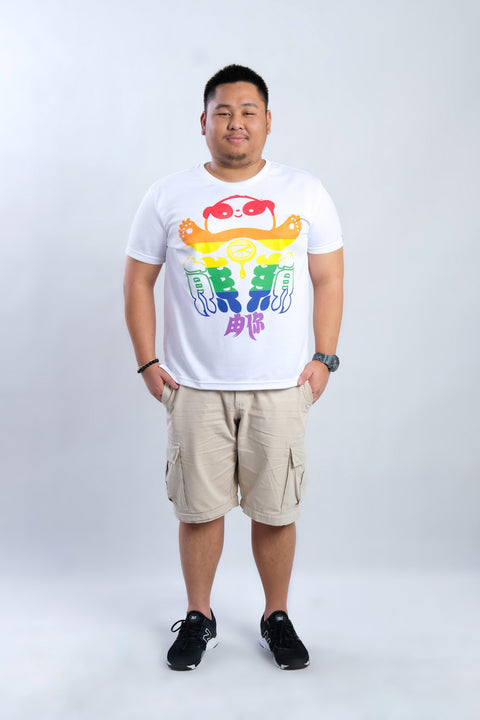 ABU Classic PRIDE Tee in White is available from small to plus sizes - ARJD BRO BEARS