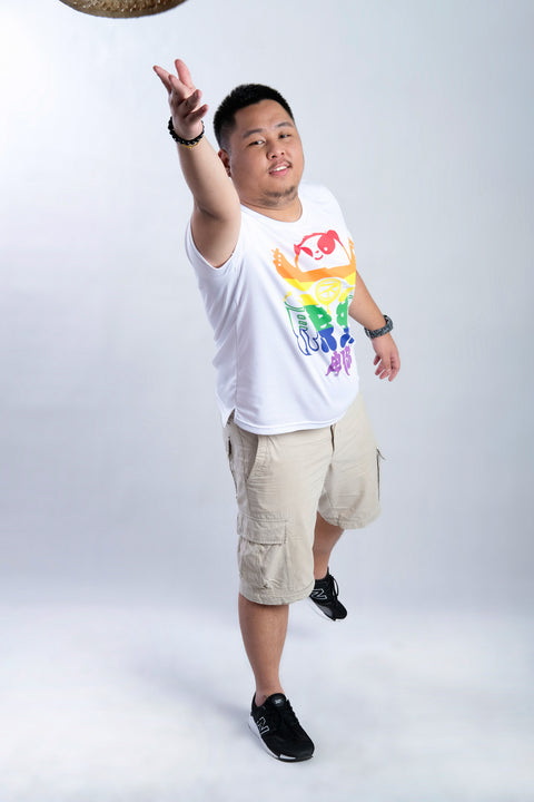 ABU Classic PRIDE Tee in White is available from small to plus sizes - ARJD BRO BEARS