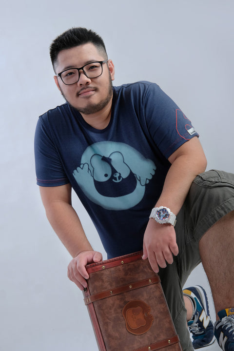 ABU LOVE Tee in Navy is available from small to plus sizes - ARJD BRO BEARS