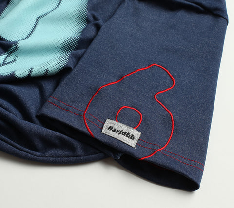 ABU LOVE Tee in Navy is available from small to plus sizes - ARJD BRO BEARS