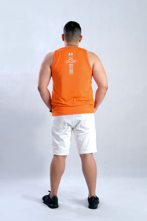 6 Tank in Mandarin is available from small to plus sizes - ARJD BRO BEARS