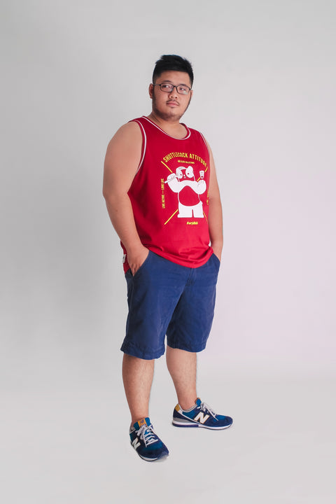 ABU ALIVE Tank in Maroon is available from small to plus sizes - ARJD BRO BEARS