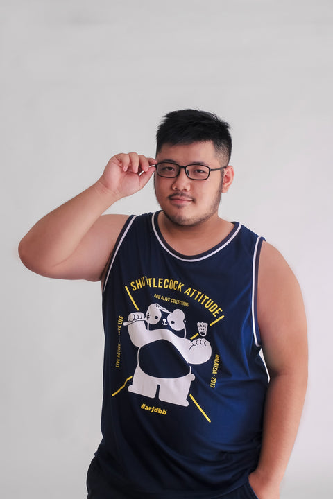 ABU ALIVE Tank in Navy is available from small to plus sizes - ARJD BRO BEARS