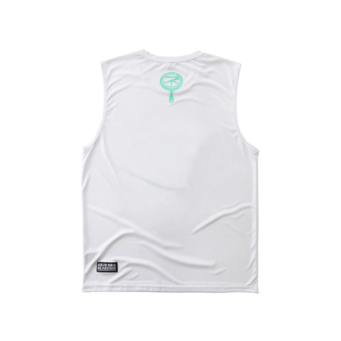 ABU Classic Sleeveless in White is available from small to plus sizes - ARJD BRO BEARS
