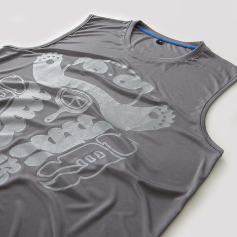 ABU Classic Sleeveless in Gray is available from small to plus sizes - ARJD BRO BEARS