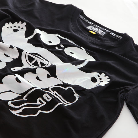 ABU Classic YINYANG Tee in Black is available from small to plus sizes - ARJD BRO BEARS