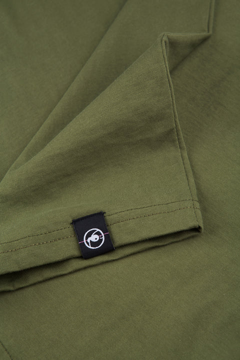 BASIC Plain Cotton Tank in Army Green