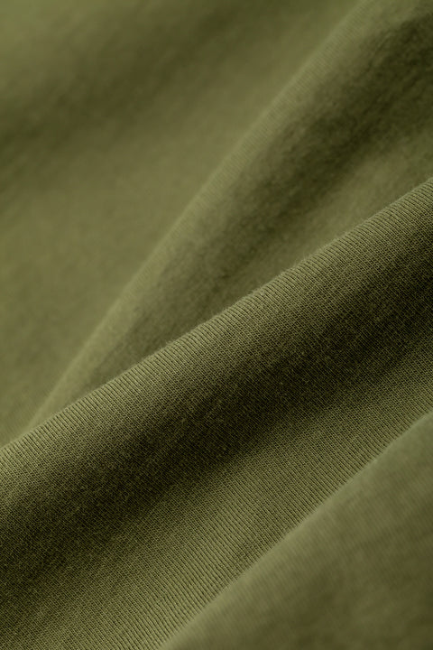 BASIC Plain Cotton Tank in Army Green