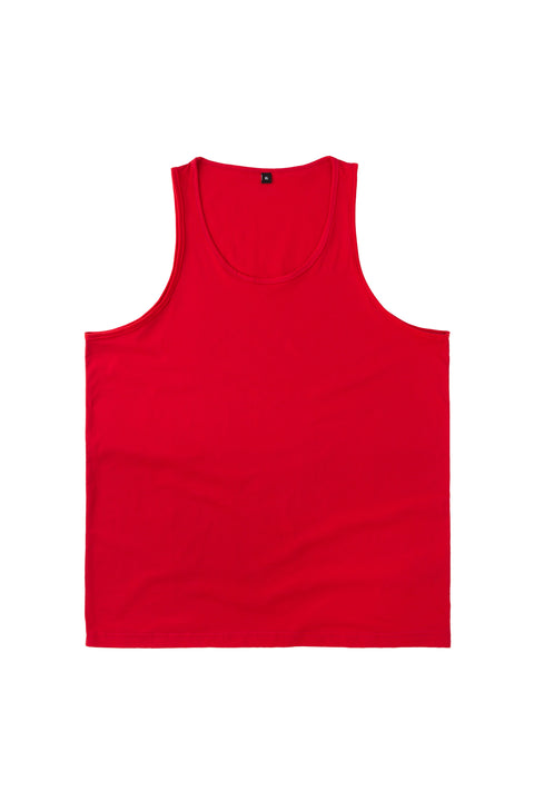 BASIC Plain Cotton Tank in Red