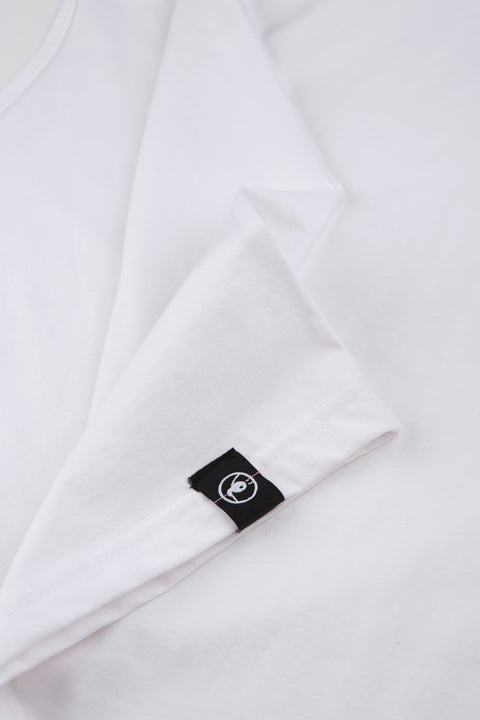 BASIC Plain Cotton Tank in White