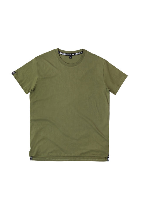 BASIC Plain Cotton Tee in Army Green