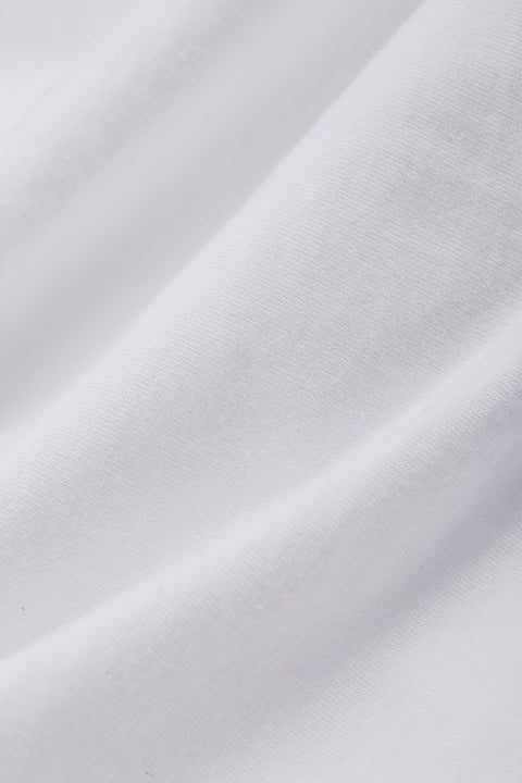 BASIC Plain Cotton Tee in White