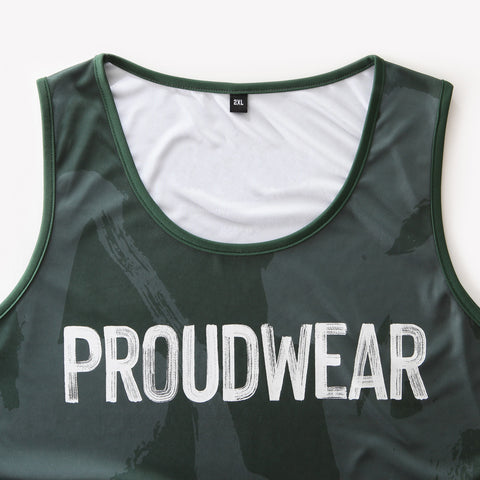 PROUDWEAR Calli-Camo Tank in Forest is available from small to plus sizes - ARJD BRO BEARS
