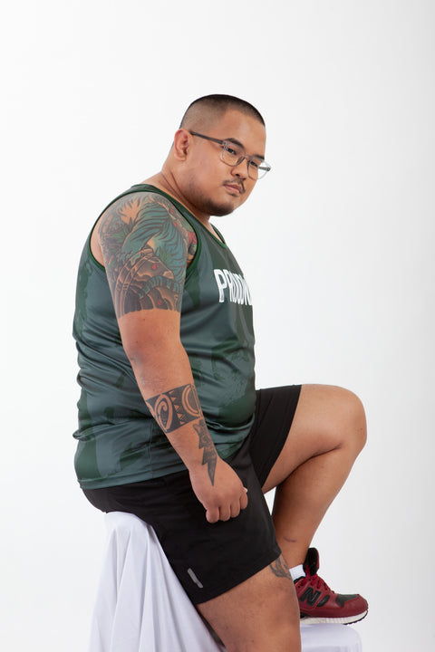 PROUDWEAR Calli-Camo Tank in Forest is available from small to plus sizes - ARJD BRO BEARS
