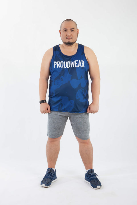 PROUDWEAR Calli-Camo Tank in Navy is available from small to plus sizes - ARJD BRO BEARS