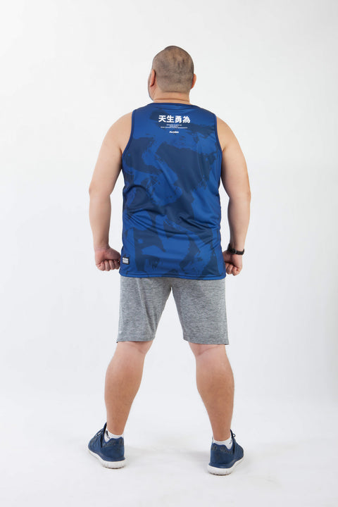 PROUDWEAR Calli-Camo Tank in Navy is available from small to plus sizes - ARJD BRO BEARS