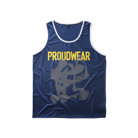 PROUDWEAR Tank in Navy is available from small to plus sizes - ARJD BRO BEARS