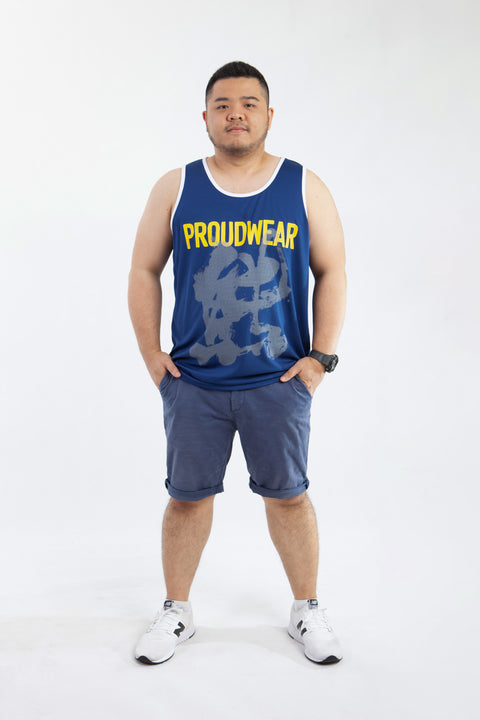 PROUDWEAR Tank in Navy is available from small to plus sizes - ARJD BRO BEARS