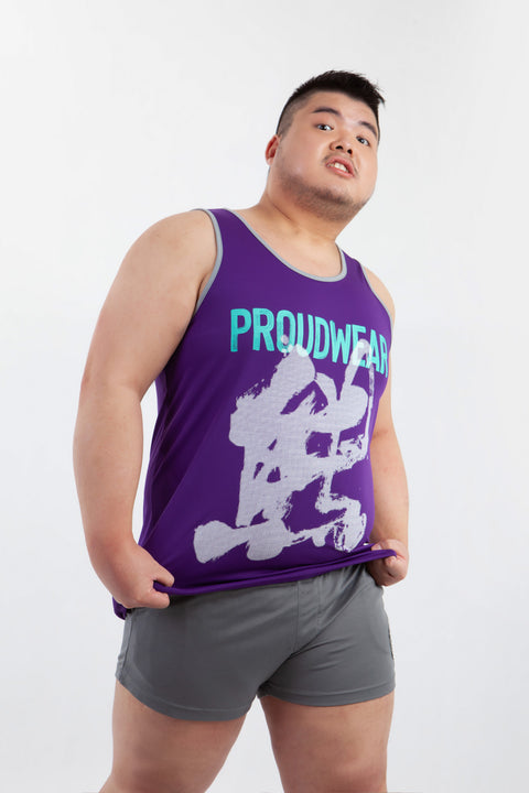 PROUDWEAR Tank in Violet is available from small to plus sizes - ARJD BRO BEARS