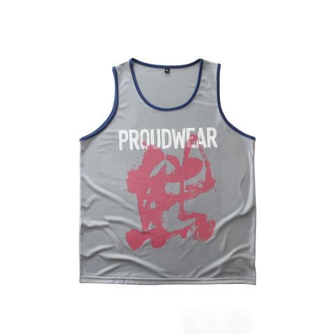 PROUDWEAR Tank in Gray is available from small to plus sizes - ARJD BRO BEARS