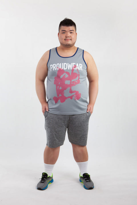 PROUDWEAR Tank in Gray is available from small to plus sizes - ARJD BRO BEARS