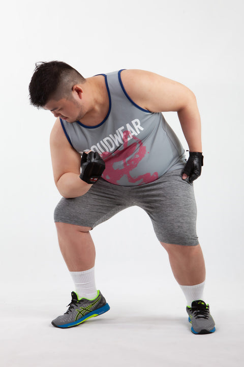 PROUDWEAR Tank in Gray is available from small to plus sizes - ARJD BRO BEARS