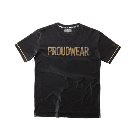 PROUDWEAR Tee in Black is available from small to plus sizes - ARJD BRO BEARS