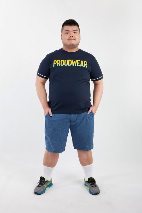 PROUDWEAR Tee in Navy is available from small to plus sizes - ARJD BRO BEARS
