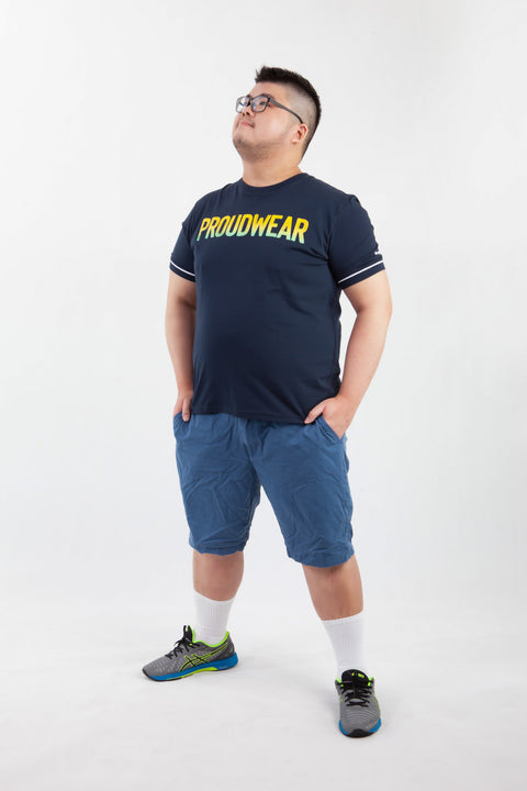 PROUDWEAR Tee in Navy is available from small to plus sizes - ARJD BRO BEARS