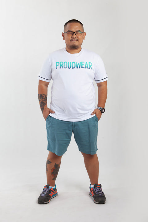 PROUDWEAR Tee in White is available from small to plus sizes - ARJD BRO BEARS