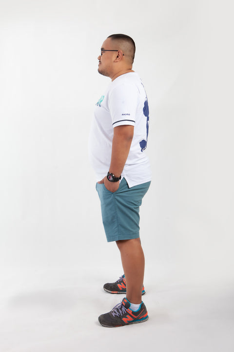 PROUDWEAR Tee in White is available from small to plus sizes - ARJD BRO BEARS