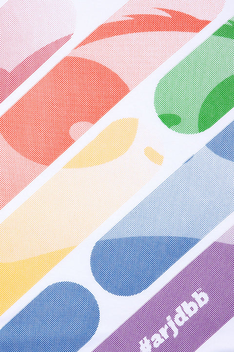 ABU DotMatrix PRIDE Tee in White