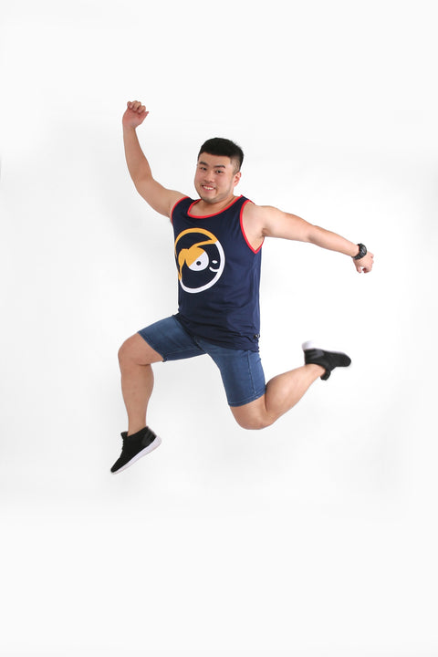 ABU DUO Tank in Navy is available from small to plus sizes - ARJD BRO BEARS