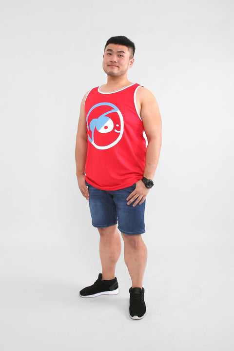 ABU DUO Tank in Red is available from small to plus sizes - ARJD BRO BEARS