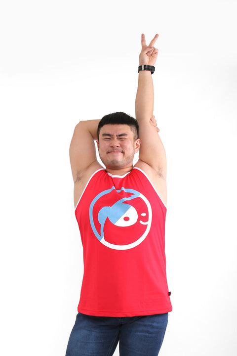 ABU DUO Tank in Red is available from small to plus sizes - ARJD BRO BEARS