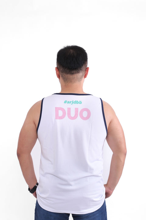 ABU DUO Tank in White is available from small to plus sizes - ARJD BRO BEARS
