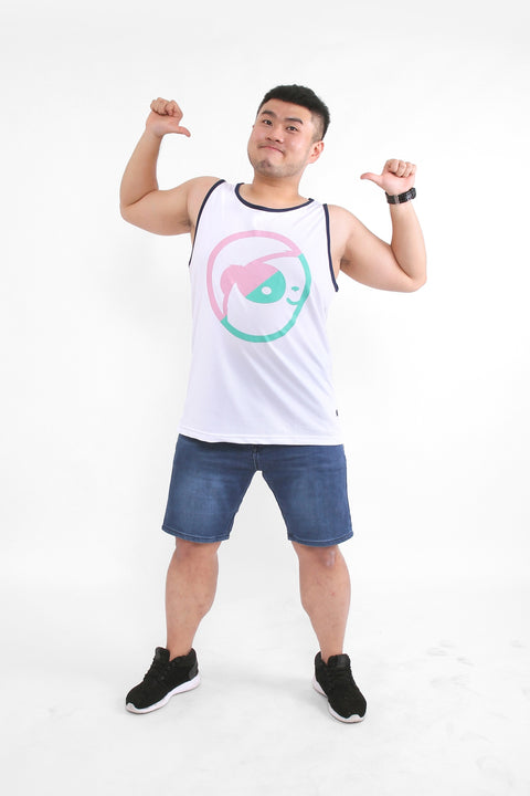 ABU DUO Tank in White is available from small to plus sizes - ARJD BRO BEARS