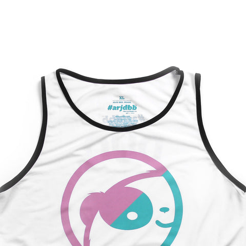 ABU DUO Tank in White is available from small to plus sizes - ARJD BRO BEARS