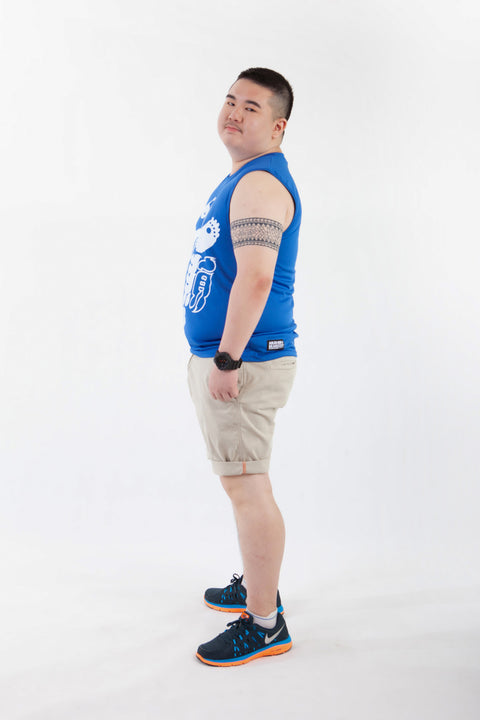ABU Classic Sleeveless in Royal is available from small to plus sizes - ARJD BRO BEARS