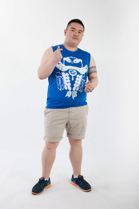 ABU Classic Sleeveless in Royal is available from small to plus sizes - ARJD BRO BEARS