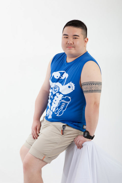 ABU Classic Sleeveless in Royal is available from small to plus sizes - ARJD BRO BEARS