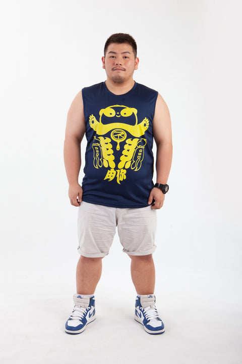 ABU Classic Sleeveless in Navy is available from small to plus sizes - ARJD BRO BEARS